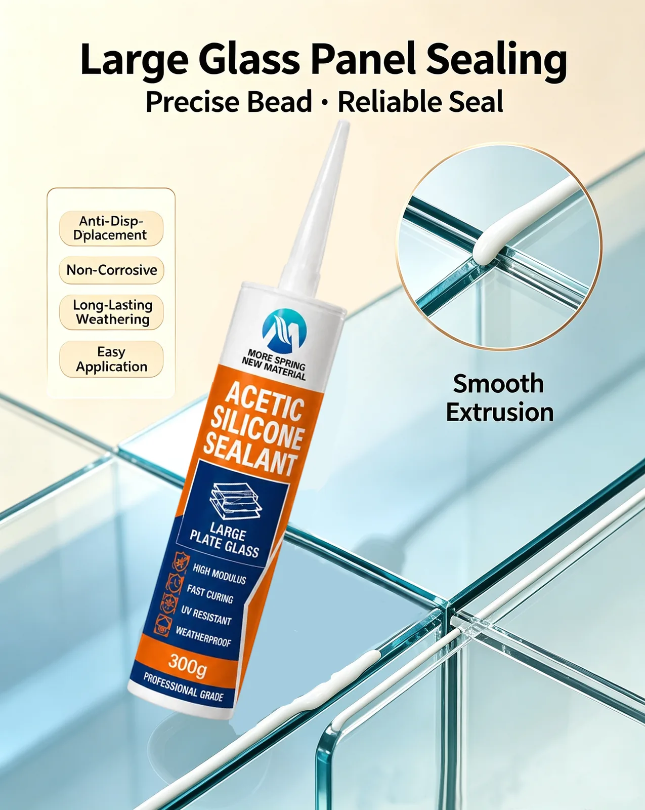 Acidic Large Plate Glass Sealant — image 1 of 3