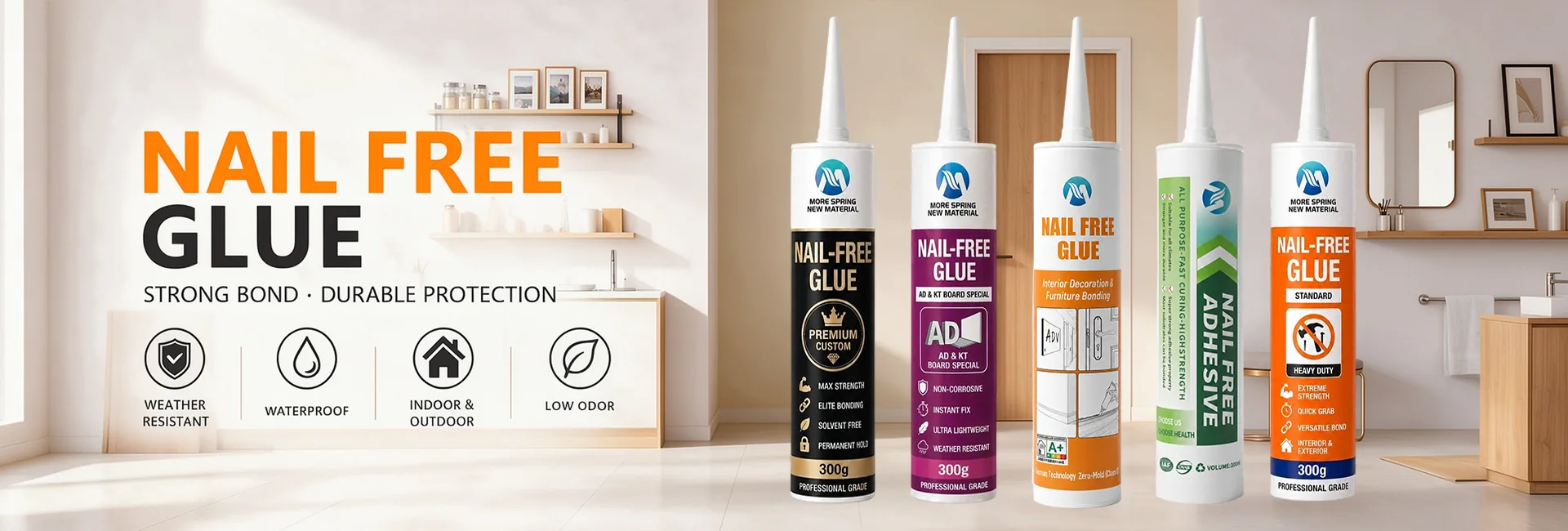 Nail-Free Adhesives range