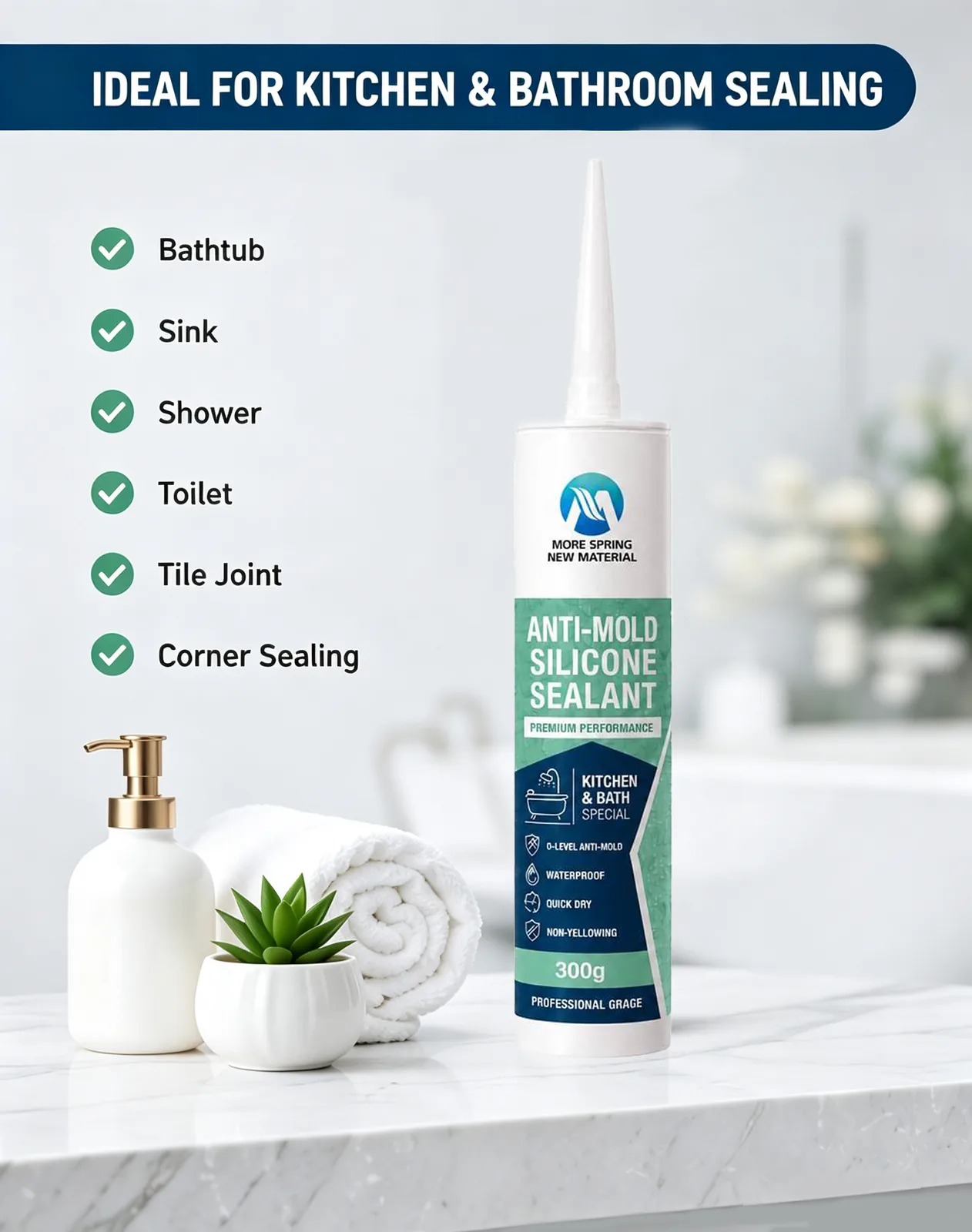 Kitchen & Bathroom Anti-Mold Sealant — image 4 of 4