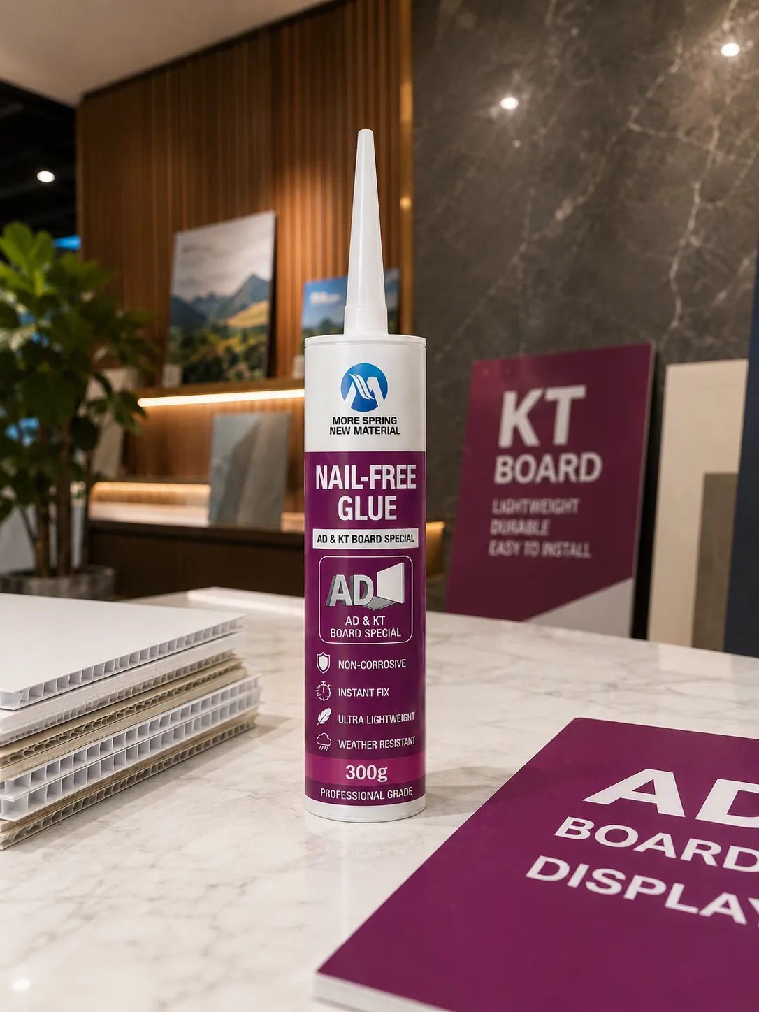Nail-Free Adhesive for Letters & KT Board — image 2 of 5