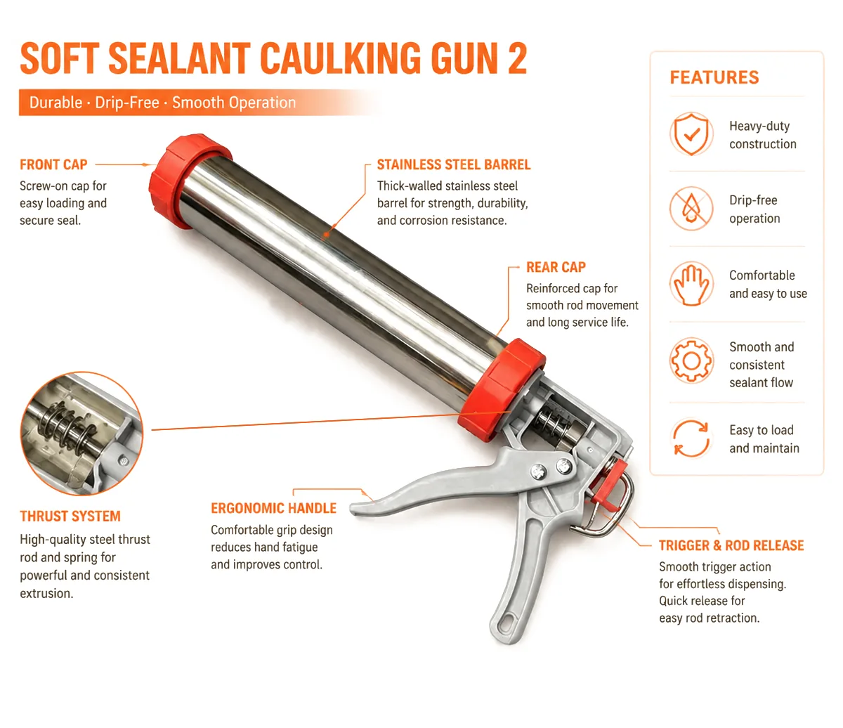Sausage Pack Caulk Gun — image 2 of 3